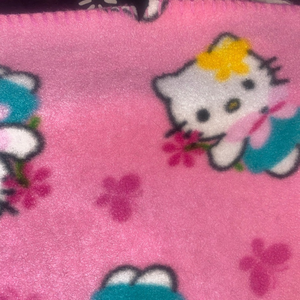vintage y2k sanrio pink hello kitty fleece blanket from 2003🩷 - Picture 6 of 7
